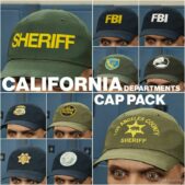California Departments CAP Pack [EUP] [Fivem Ready] [Male & Female] for Grand Theft Auto V