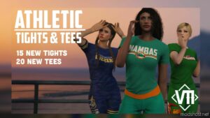 GTA 5 Player Mod: Athletic Tights And Tees (Featured)