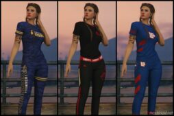 GTA 5 Player Mod: Athletic Tights And Tees (Image #3)