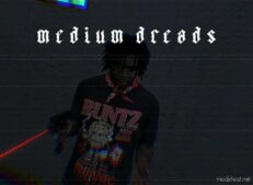 Medium Dreads For Franklin [2 Versions] for Grand Theft Auto V