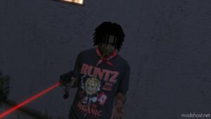 GTA 5 Player Mod: Medium Dreads For Franklin 2 Versions (Image #2)