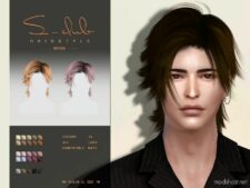Short Male Female Hairstyle Joey (091023) for Sims 4