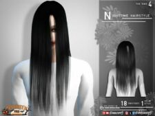 Nighttime Hairstyle for Sims 4