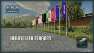 FS22 Flag Placeable Mod: Manufacturer Flags V1.1 (Image #5)