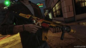 GTA 5 Weapon Mod: H&K HK433 Halloween Senko-San Theme V1.1 (Image #2)