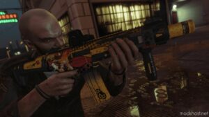 GTA 5 Weapon Mod: H&K HK433 Halloween Senko-San Theme V1.1 (Image #3)