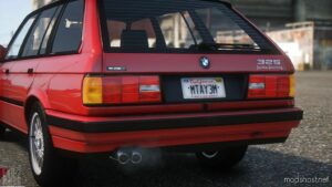 GTA 5 BMW Vehicle Mod: 1989 BMW E30 Touring Add-On | Extras | Vehfuncs V | Animated (Image #5)