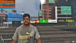 GTA 5 Player Mod: T-Shirts For Franklin Clinton Real Brands And Sports Clubs (Image #2)