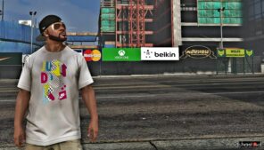 GTA 5 Player Mod: T-Shirts For Franklin Clinton Real Brands And Sports Clubs (Image #3)