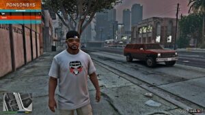 GTA 5 Player Mod: T-Shirts For Franklin Clinton Real Brands And Sports Clubs (Image #5)