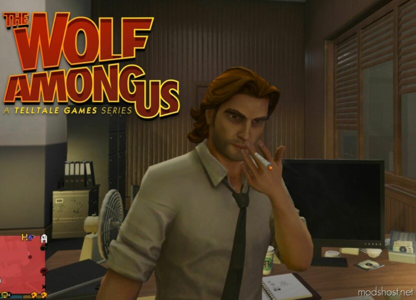 GTA 5 Player Mod: Bigby Wolf (T.w.a.u.) (Featured)