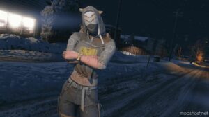 GTA 5 Player Mod: Julie Kostenko From Dead By Daylight – The Legion | Burglar Gear Outfit (Image #2)