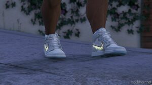 GTA 5 Player Mod: Dior X AIR Jordan 1 Shoe Replace (Image #2)