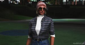 GTA 5 Player Mod: Sleek Layered Shirt For MP Female (Featured)