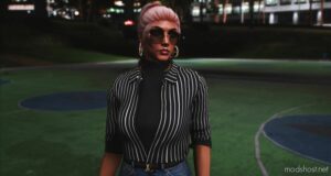 GTA 5 Player Mod: Sleek Layered Shirt For MP Female (Image #2)