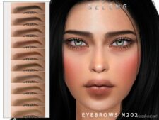 Eyebrows N202 for Sims 4