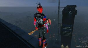 GTA 5 Player Mod: Spider Punk Deluxe Addon PED (Image #2)