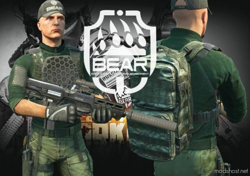 GTA 5 Player Mod: Escape From Takov Bear Outfit For MP Male (Featured)