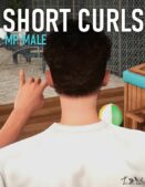 GTA 5 Player Mod: Short Curls Hair For MP Male (Image #3)