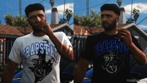 GTA 5 Player Mod: Trapstar Latest T-Shirts For MP Male (Image #2)