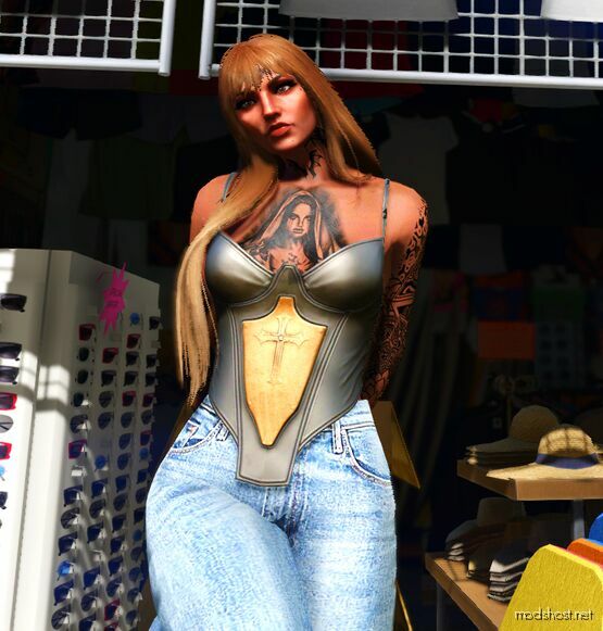 GTA 5 Player Mod: Full Throttle TOP For MP Female (Featured)