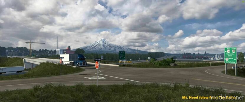 I-5 Mountain Reworks (Includes Reworks Of MT. Rainier, MT. Shasta, MT. Hood) [1.48] for American Truck Simulator