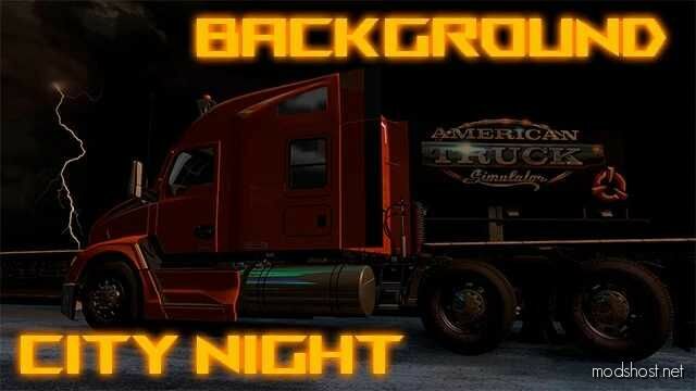 Background Sunset In The City V1.50 for American Truck Simulator