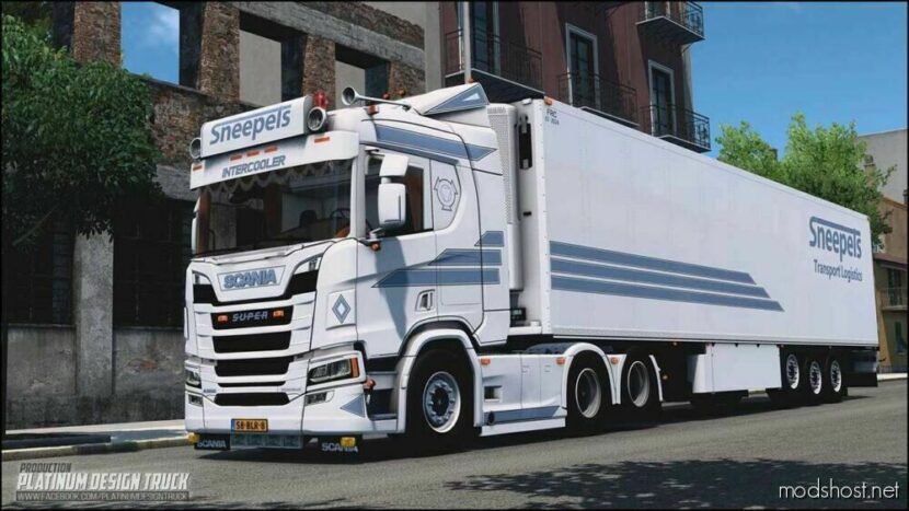 Scania R500 + Trailer Sneepels Transport V2 [1.48.5] for Euro Truck Simulator 2