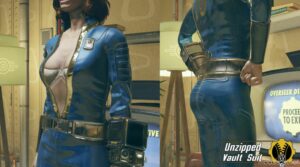 Fallout76 Mod: Unzipped Vault Suit (Image #3)