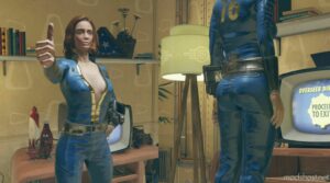 Fallout76 Mod: Unzipped Vault Suit (Image #4)