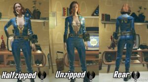 Fallout76 Mod: Unzipped Vault Suit (Image #5)