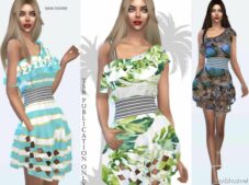 Tropics Dress for Sims 4