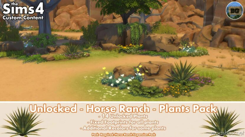 Unlocked – Horse Ranch – Plants Pack for Sims 4