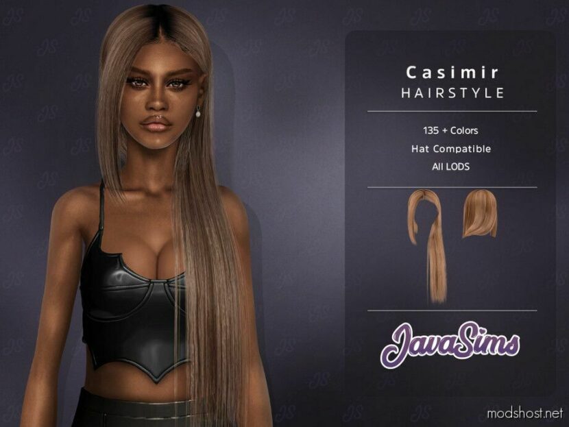 Casimir Hairstyle for Sims 4
