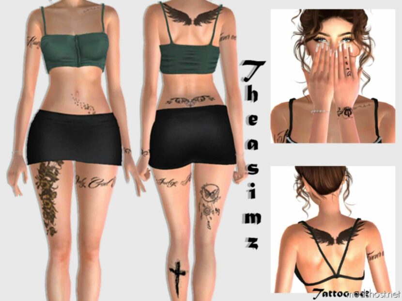 Cindy Tattoo SET for Sims 4