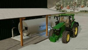 Machine hall with Gas station for Farming Simulator 22
