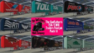 The Godfather’s Tsa/Swr Trailers Paintjob Pack 11 for American Truck Simulator