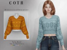 Oversize Sweater for Sims 4