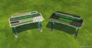 Alien Desk To Match ALL The Alien Things for Sims 4