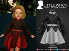 Little Witch (Dress – Toddler Version) for Sims 4