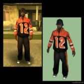 GTA 5 Player Mod: Throwback Orange 12 FIT For MP Male V2.0 (Image #2)