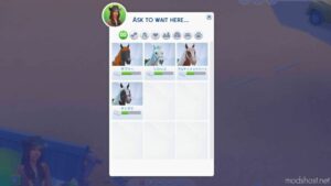 Sims 4 Mod: Country Wooden Plank For Keeping Horses Waiting (Image #4)