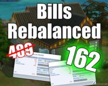 Bills Rebalanced / Adjusted LOT TAX for Sims 4