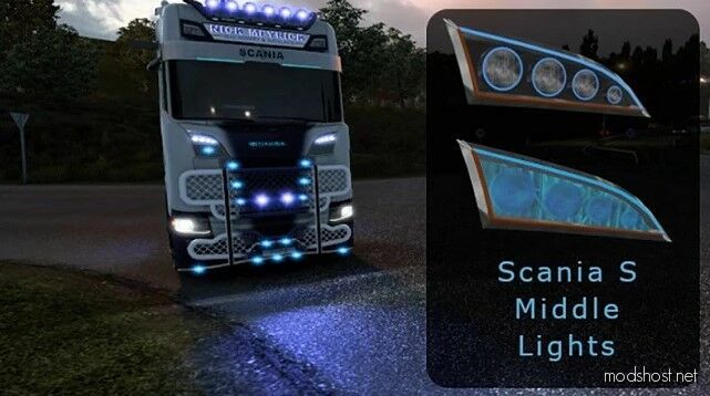 Scania S Middle Lights [1.48] for Euro Truck Simulator 2