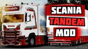 Scania S580 Tandem Hansen V1.1 [1.48.5] for Euro Truck Simulator 2