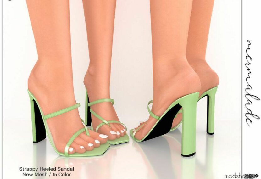 Strappy Heeled Sandal S268 for Sims 4