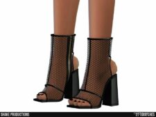 Sims 4 Female Shoes Mod: High Heel Boots – S112302 (Image #2)