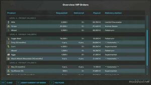 FS22 Mod: VIP Order Manager V1.3.2 (Image #3)