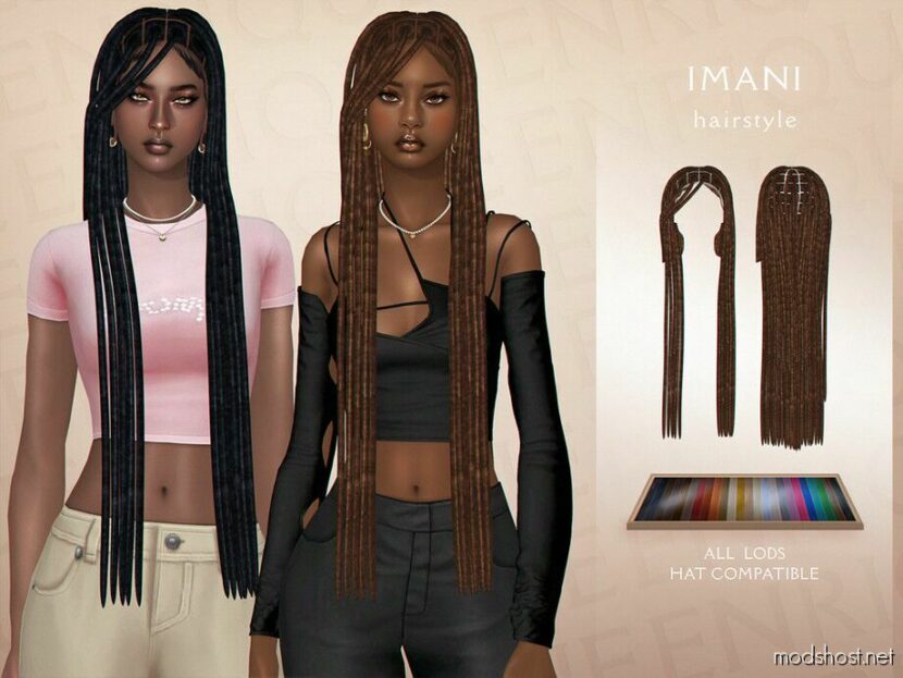 Imani Hairstyle for Sims 4