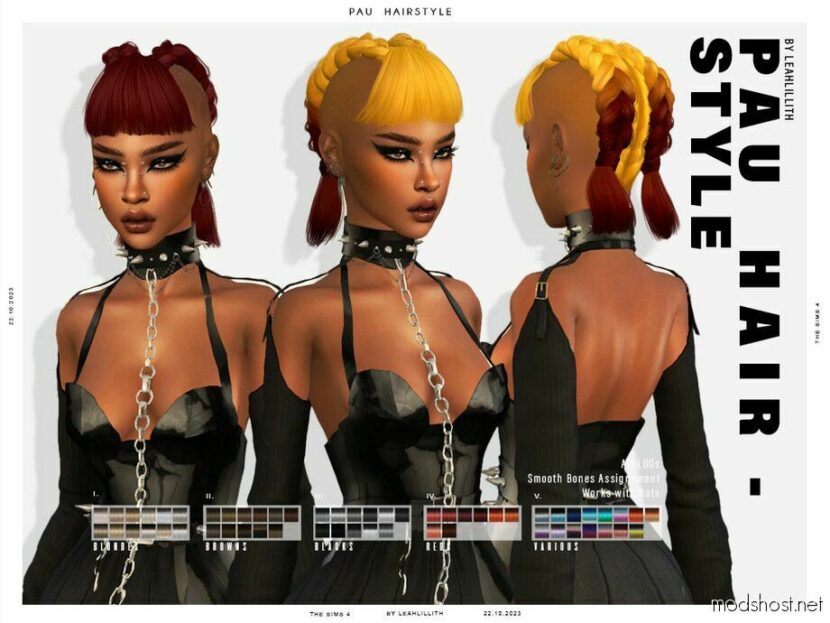 PAU Hairstyle for Sims 4